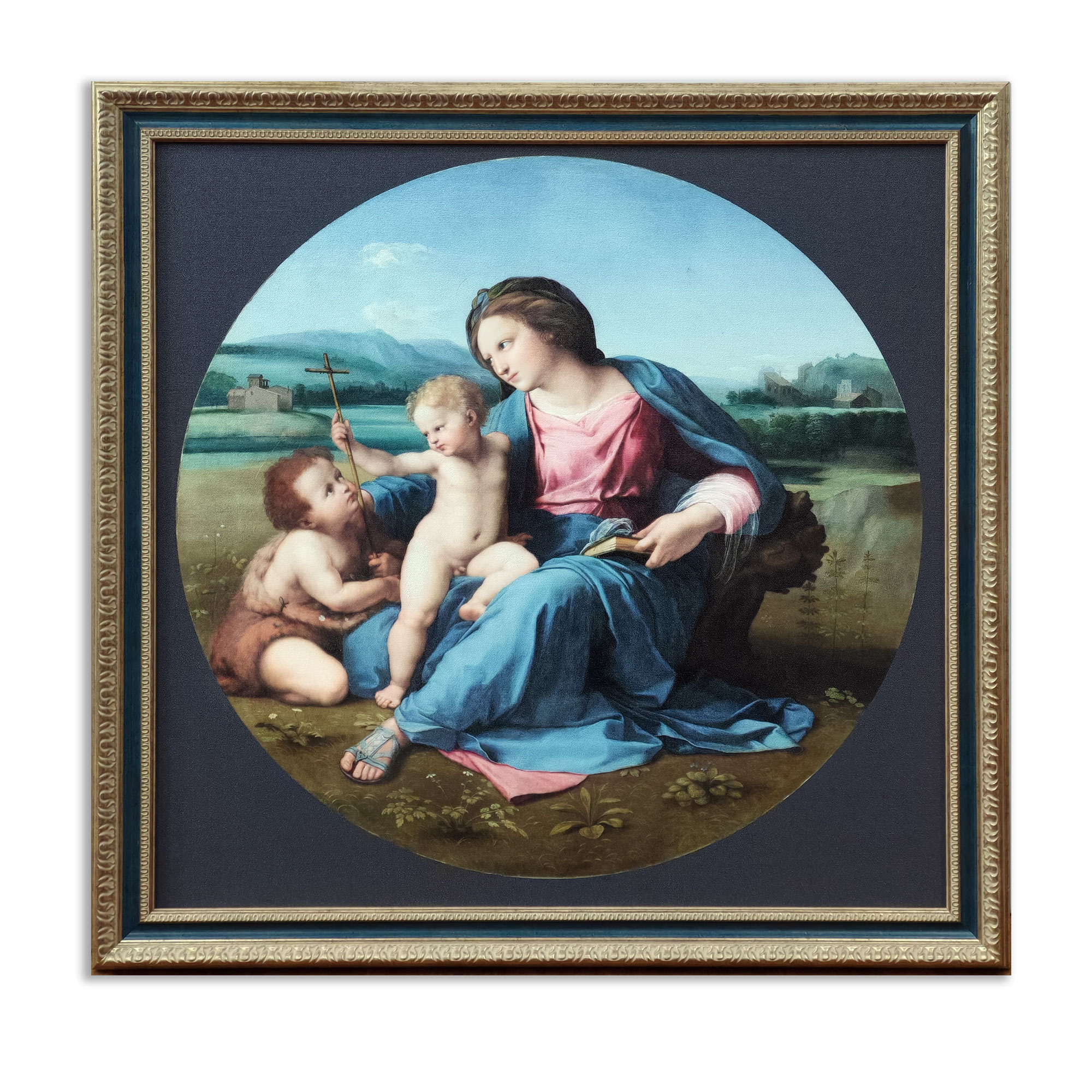 Картина для интерьера Рафаэль Санти - Мадонна Альба. Raphael The Alba Madonna картина в раме